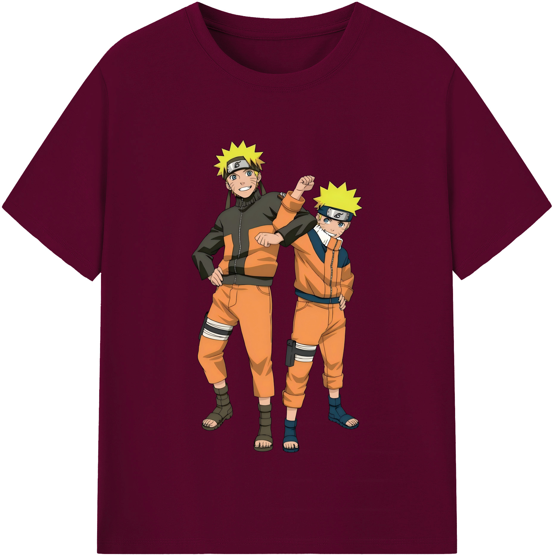 （画像用） NARUTO -ナルト- うずまき ナルト Uzumaki Naruto レディースカジュアルプリントTシャツ（綿100％）